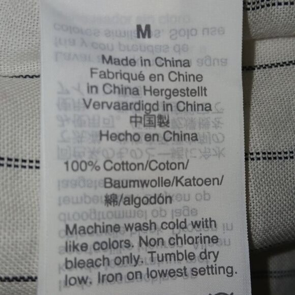 Madewell Ruffle-Yoke Prairie White Pinstripe Top - Picture 8 of 8